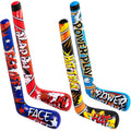 Deekin Set of 4 Inflatable Hockey Sticks – 32 Inch Party Favors for Sports Birthdays