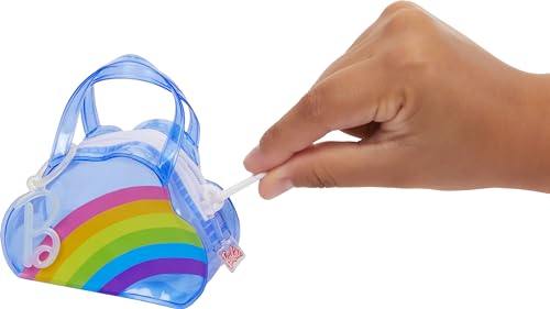 Deluxe Barbie Keychain Rainbow Bag with Pajamas and Slumber Party Accessories