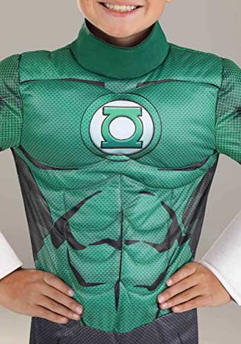 Deluxe Green Lantern Costume for Kids – Small, Muscle-Padded Jumpsuit with Mask and Ring