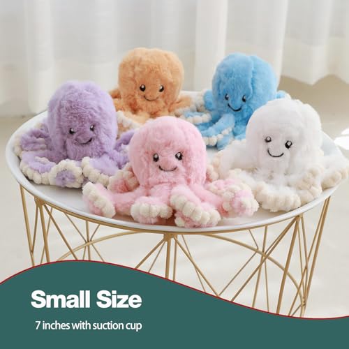 DENTRUN Giant Octopus Plush Toy – 5 Colors & 4 Sizes, Ultra-Soft Cuddly Sea Animal Stuffed Doll for Kids and Adults