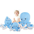 DENTRUN Giant Octopus Stuffed Animal - Soft Plush Toy in 5 Colors and 4 Sizes, Cuddly Sea Animal Doll for Kids and Adults