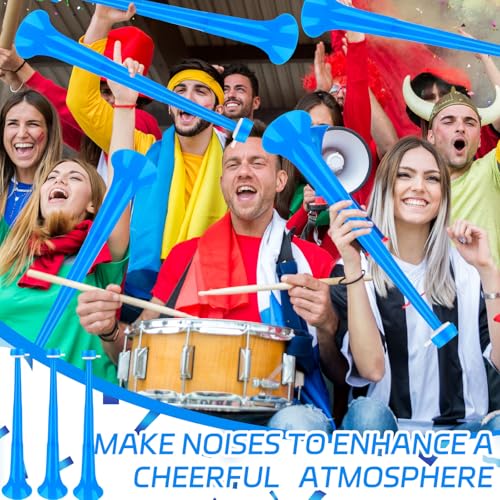 Denylo pro 24-Inch Collapsible Stadium Horn – Blue Vuvuzela for Sporting Events & Parties