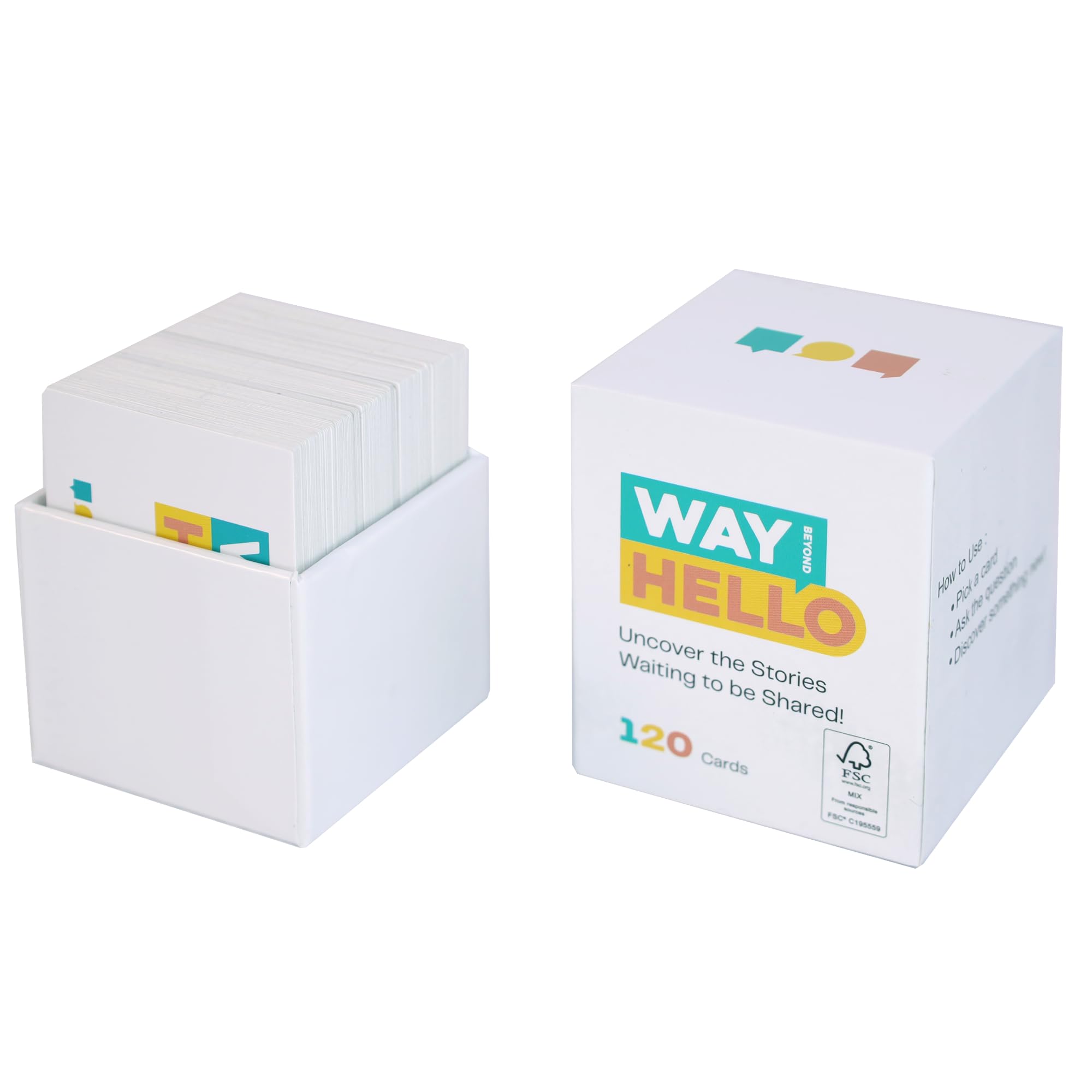 Dessie Way Beyond Hello Conversation Cards - 120 Questions for Couples, Families & More
