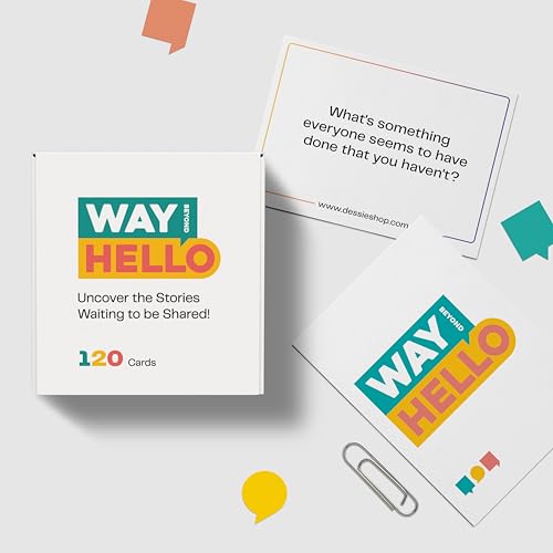 Dessie Way Beyond Hello Conversation Cards - 120 Questions for Couples, Families & More