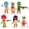 DevSeries Jailbreak Hiding in Plain Sight Multipack – 6 Action Figures with Mix & Match and Virtual Code