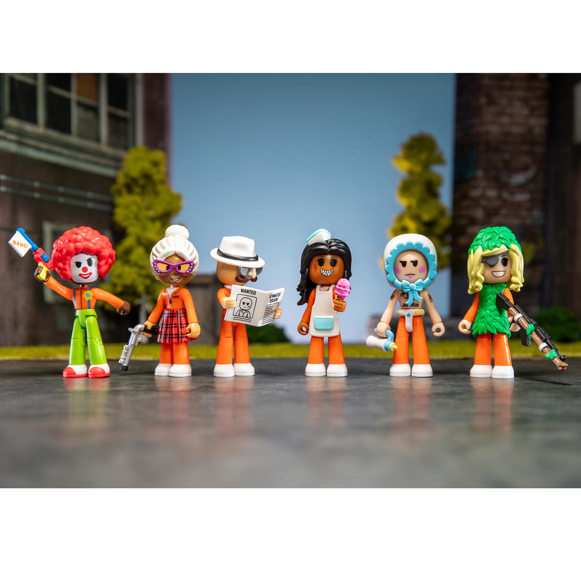 DevSeries Jailbreak Hiding in Plain Sight Multipack – 6 Action Figures with Mix & Match and Virtual Code