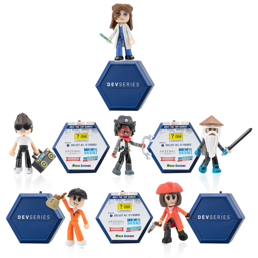 DevSeries Mystery Figures 6 Pack – 2.75-Inch Blind Box Action Figures with Mix & Match Parts and Exclusive Virtual Code