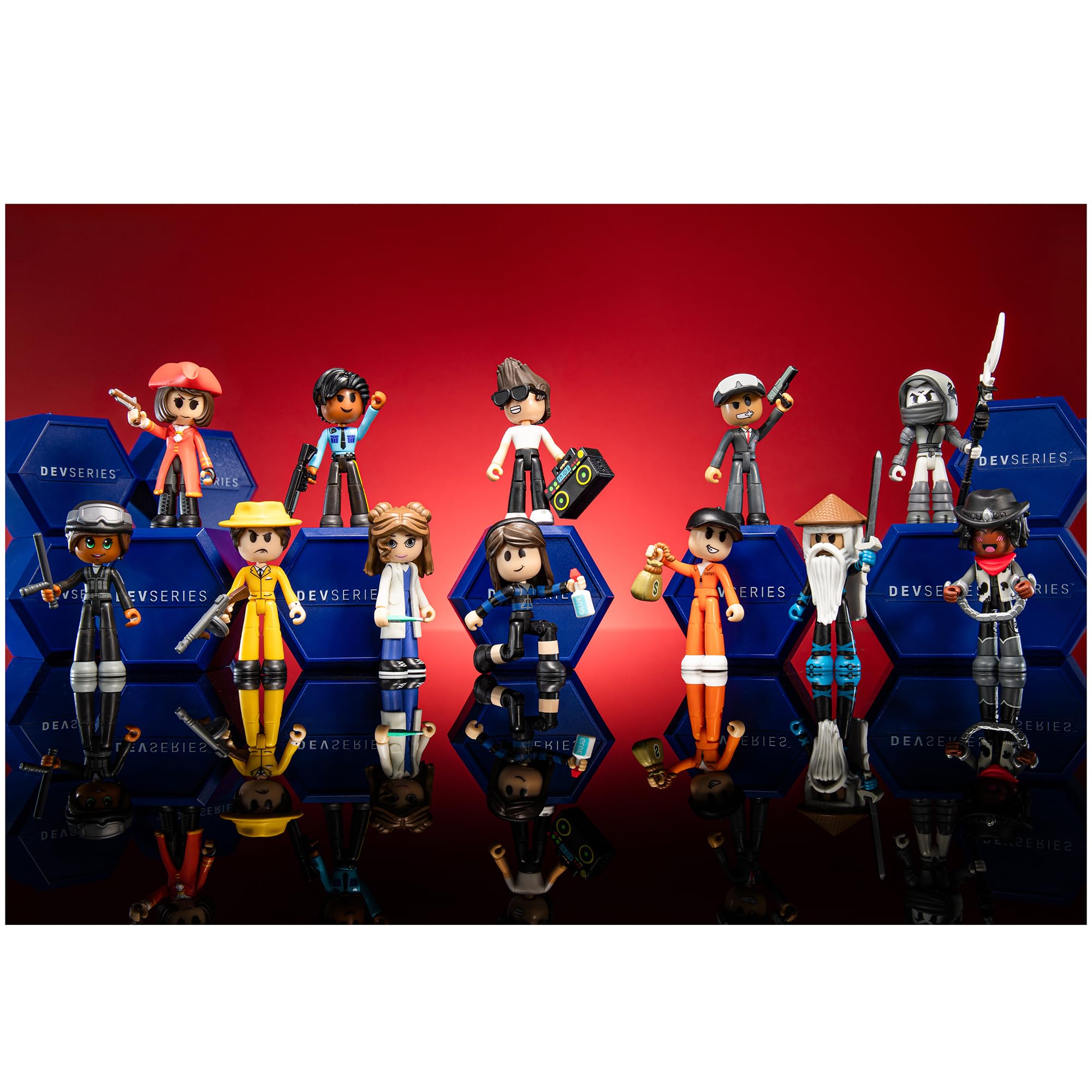 DevSeries Mystery Figures 6 Pack – 2.75-Inch Blind Box Action Figures with Mix & Match Parts and Exclusive Virtual Code