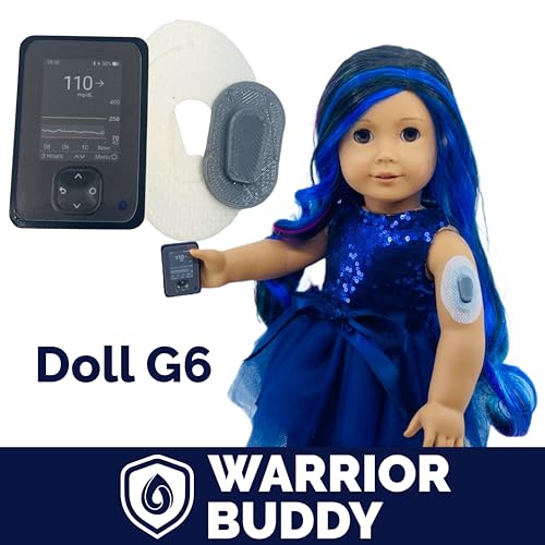 Dexcom G6 Doll Diabetes Accessory Set – 2 Over-Patches for 18-Inch Dolls by Deck My Diabetes