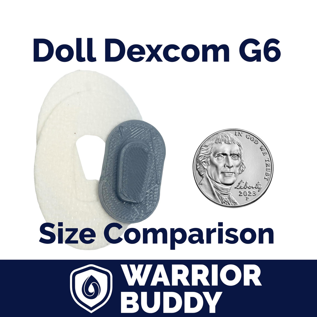 Dexcom G6 Doll Diabetes Accessory Set – 2 Over-Patches for 18-Inch Dolls by Deck My Diabetes