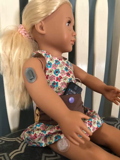 Dexcom G6 Doll Diabetes Accessory Set – 2 Over-Patches for 18-Inch Dolls by Deck My Diabetes