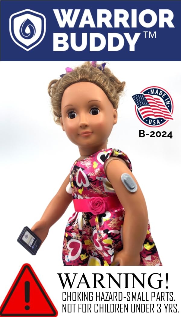 Dexcom G6 Doll Diabetes Accessory Set – 2 Over-Patches for 18-Inch Dolls by Deck My Diabetes
