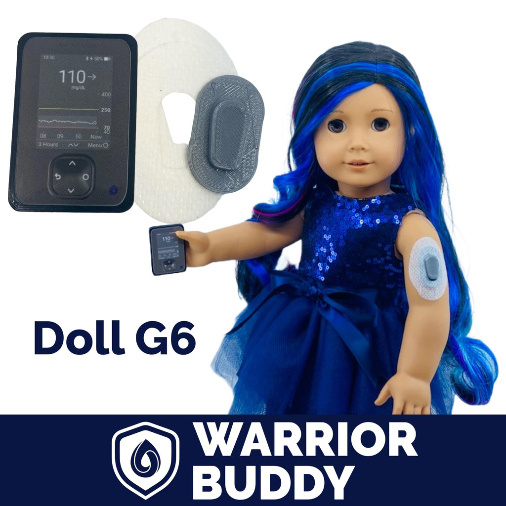 Dexcom G6 Doll Diabetes Accessory Set – 2 Over-Patches for 18-Inch Dolls by Deck My Diabetes