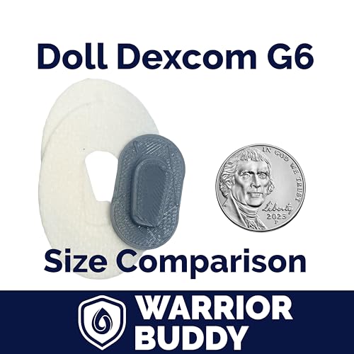 Dexcom G6 Doll Diabetes Accessory Set – 2 Over-Patches for 18-Inch Dolls by Deck My Diabetes