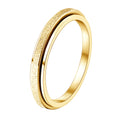 Diamday Fidget Ring for Anxiety – Titanium Steel Spinner Ring 2mm/4mm for Women Men