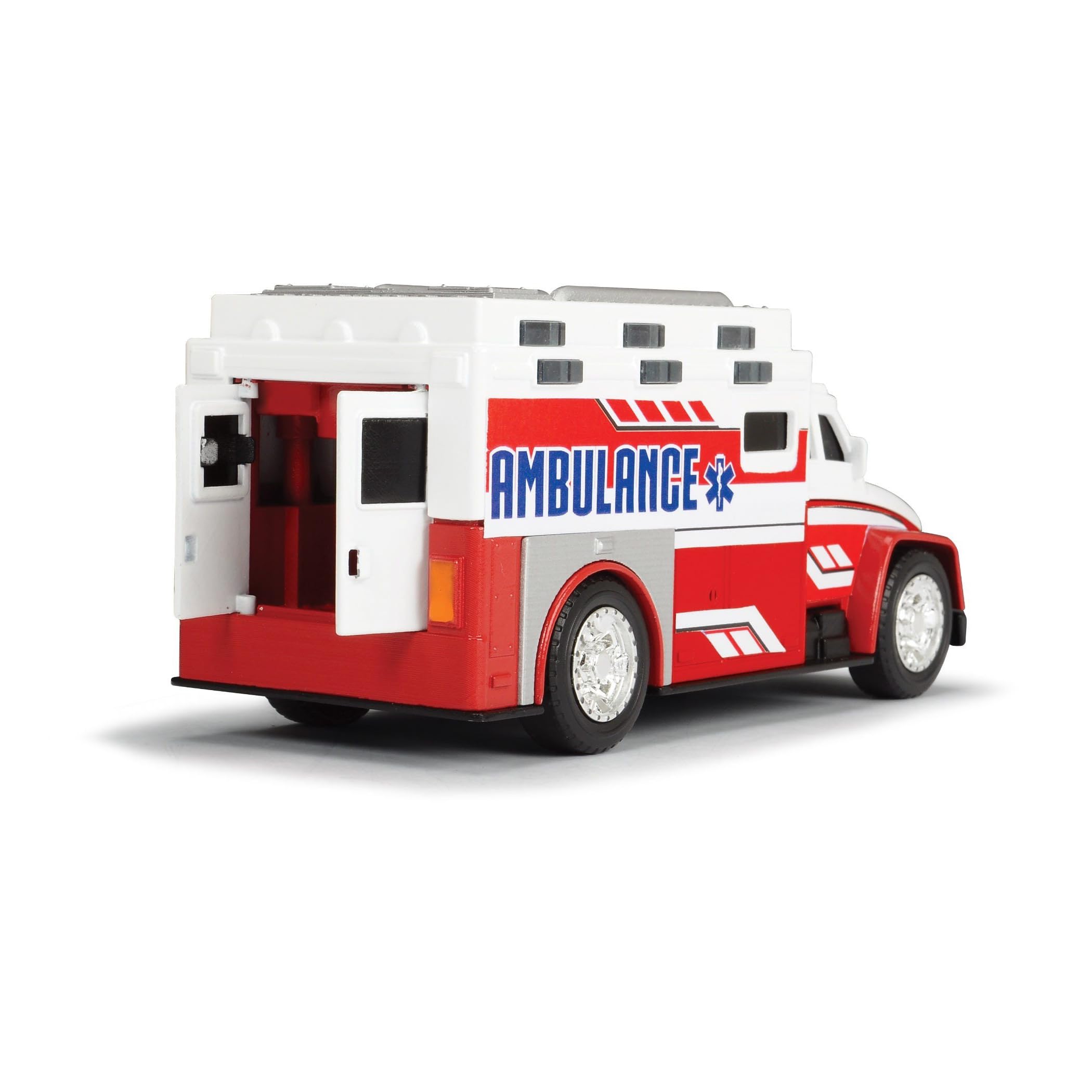 Dickie Toys Mini Action Series City Ambulance - 6 Inch Toy with Lights and Sounds