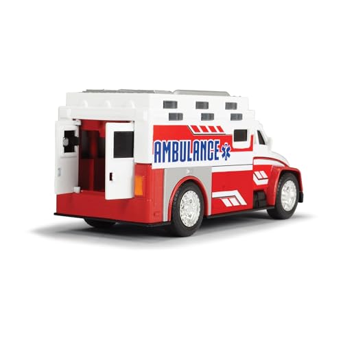 Dickie Toys Mini Action Series City Ambulance - 6 Inch Toy with Lights and Sounds