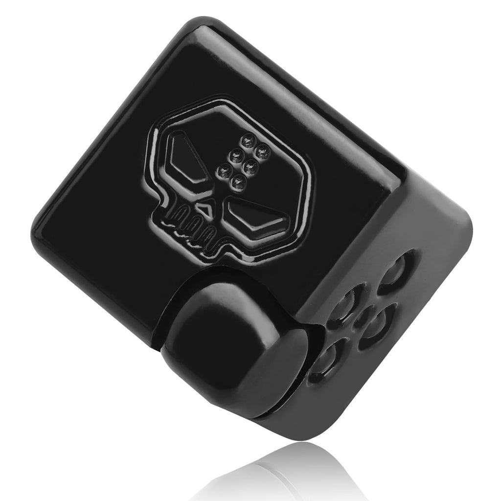 Dilabnba 2-in-1 Metal Infinity Cube Spinner Fidget Toy – Magnetic Dice Puzzle Cube Desk Gadget for Adults (Black)