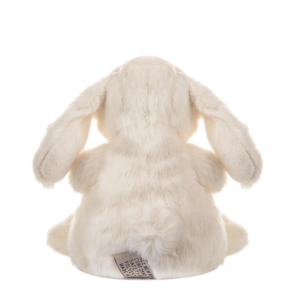 DILLY DUDU Cream 6-Inch Plush Bunny – Soft Stuffed Animal with Bean-Filled Bottom