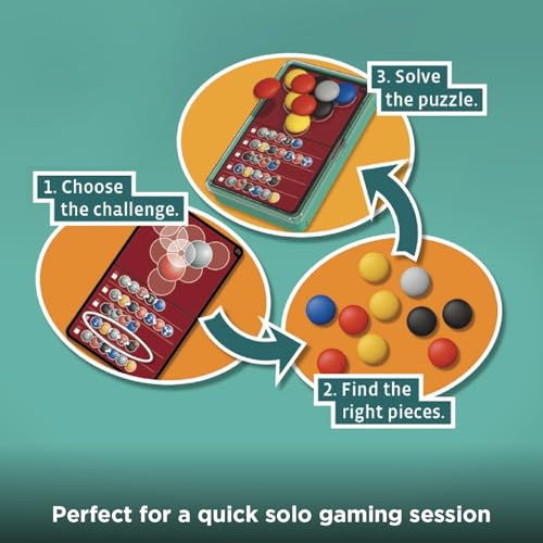 Dimension: The Brain Game to Go – Portable 3D Stacking Puzzle with 200 Challenges, 4 Levels, for Ages 8+ by Thames & Kosmos