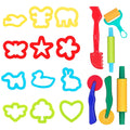 DIMROM 18-Piece Clay and Play Dough Tools Set - 6 Tools and 12 Shape Cutters for Creative Play