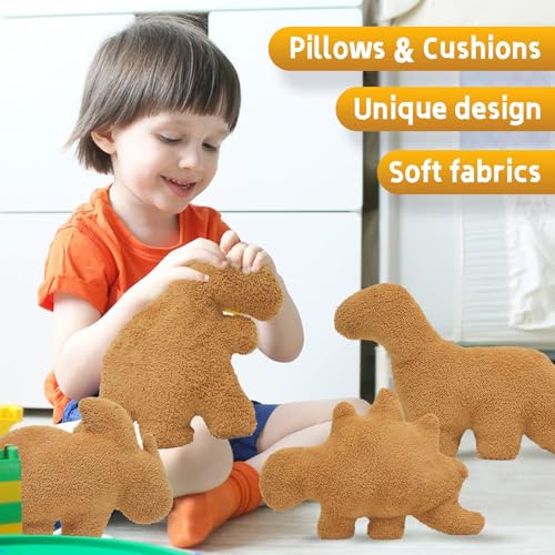 Dino Nugget Pillow - 18 Inch Soft Chicken Nugget Plush Toy for Kids and Adults
