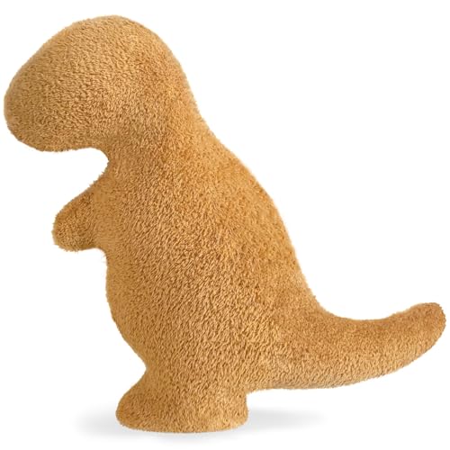Dino Nugget Pillow Plush – Small T-Rex Chicken Nugget Funny Stuffed Animal Toy Pillow