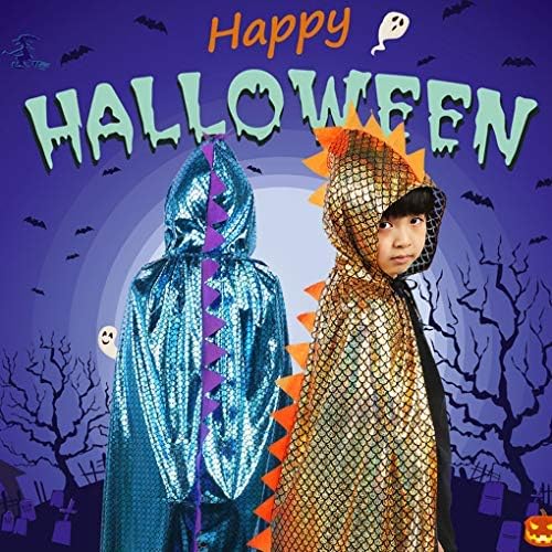 Dinosaur Dragon Hooded Cape for Kids – Unisex Costume Cloak for Halloween & Dress-Up