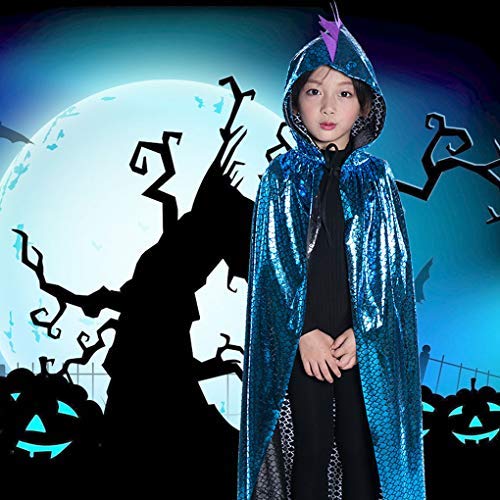 Dinosaur Dragon Hooded Cape for Kids – Unisex Costume Cloak for Halloween & Dress-Up