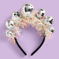 Disco Headband with 5 Shiny Balls – Comfort Fit for Adults and Kids