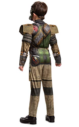 Disguise Apex Legends Bloodhound Costume for Kids - Muscle Padded Jumpsuit & Mask, Size Large (10-12)