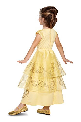 Disguise Deluxe Belle Ball Gown - Yellow - X-Small (3T-4T) - Official Disney Costume