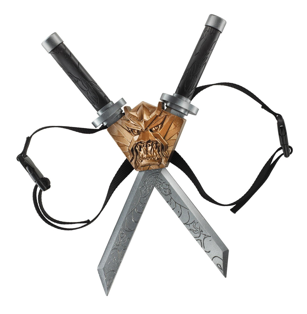 Disguise Dragon Ninja Weapon Set – Officially Licensed Toy Swords and Backpack for Boys Age 5+