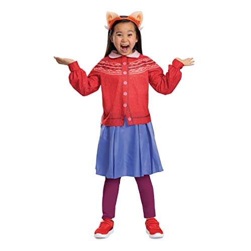Disguise Official Disney Turning Red Mei Costume for Kids - Top, Skirt & Headband Set