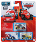 Disney Cars Mini Racers 3 Pack: Raoul CaRoule, Max Schnell & Cruz Ramirez