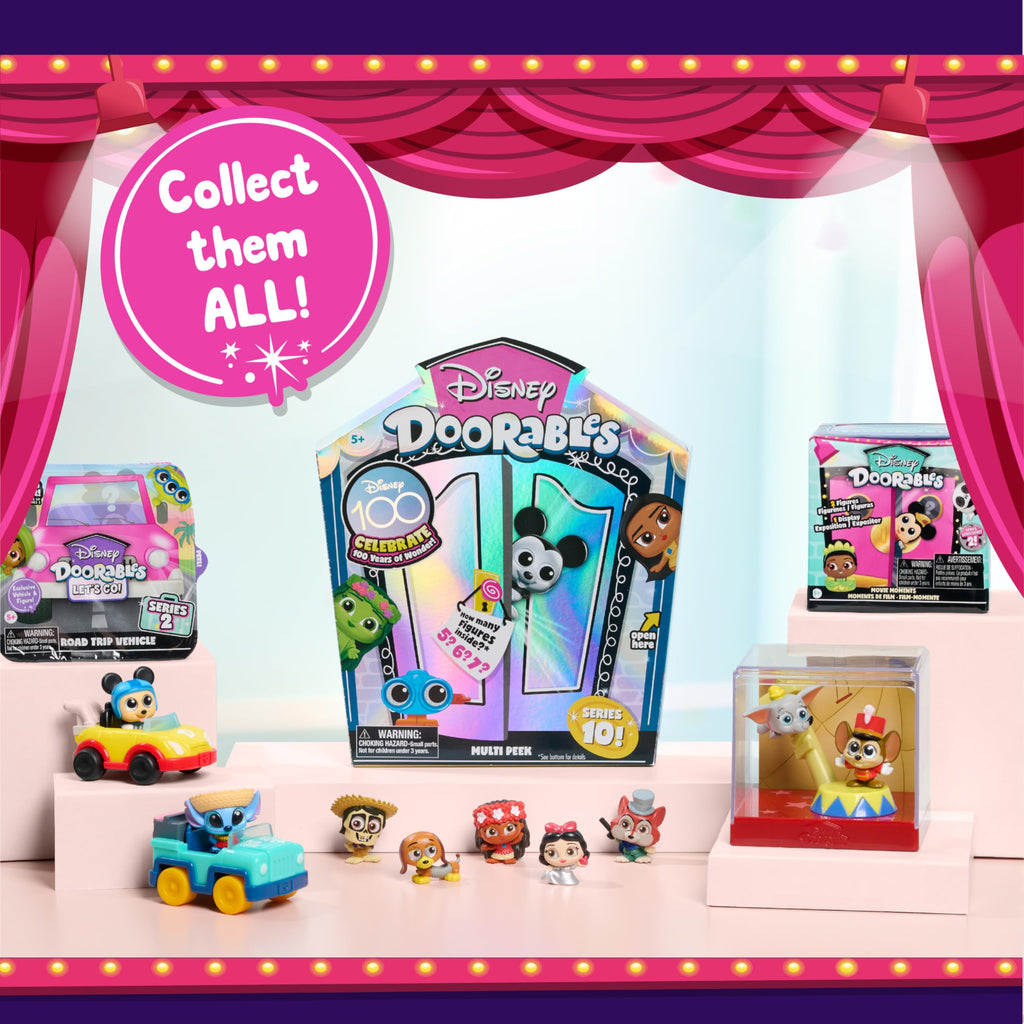 Disney Doorables Movie Moments Series 2 - 2-Pack 1.5-Inch Collectible Figurines with Diorama Display