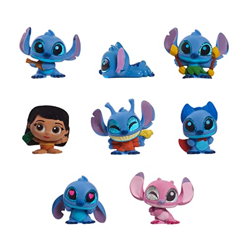 Disney Doorables Stitch Collection Peek – 8 Exclusive Figurines with Lilo, Angel & 5 Stitch Variants