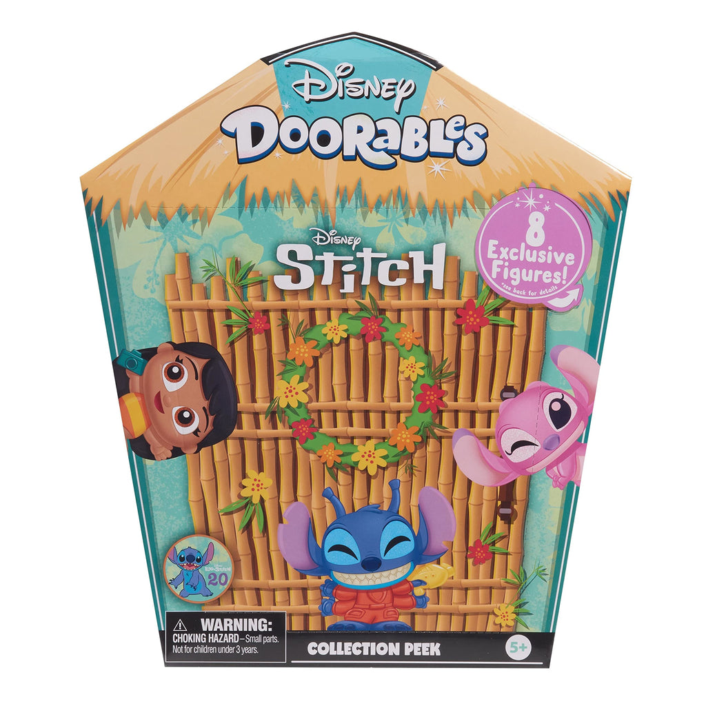 Disney Doorables Stitch Collection Peek – 8 Exclusive Figurines with Lilo, Angel & 5 Stitch Variants