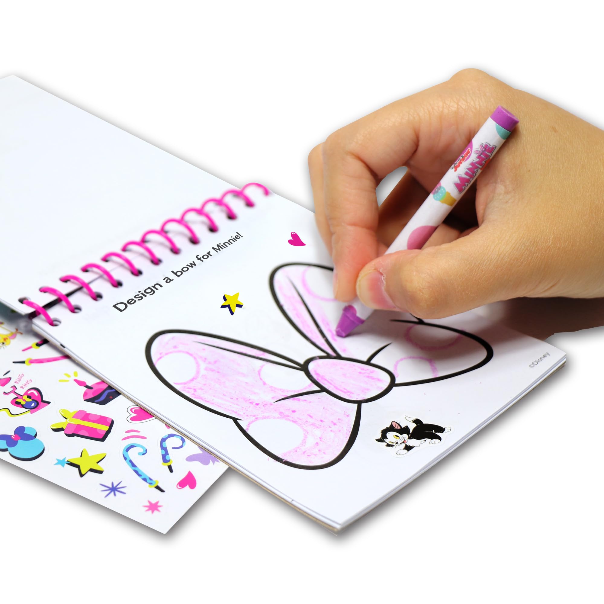Disney Junior Minnie Mouse 5 in 1 Creativity Tub – 50-Piece Preschool Arts and Crafts Activity Set