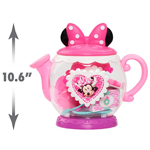 Disney Junior Minnie Mouse Terrific Teapot Set – 14-Piece Pretend Play Tea Party for Kids Ages 3+