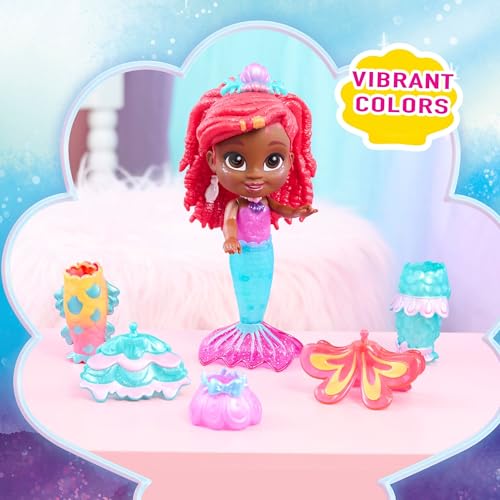 Disney Junior Pop Tails Ariel Doll with 9 Pieces, 7.5-Inch, Ages 3+