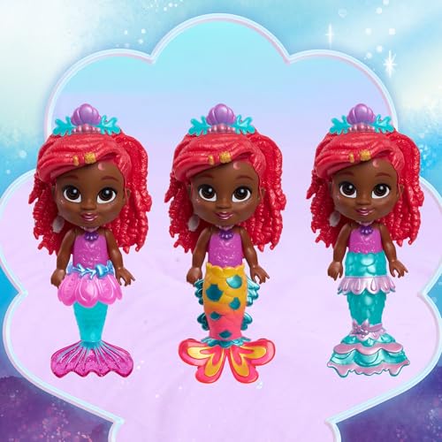 Disney Junior Pop Tails Ariel Doll with 9 Pieces, 7.5-Inch, Ages 3+