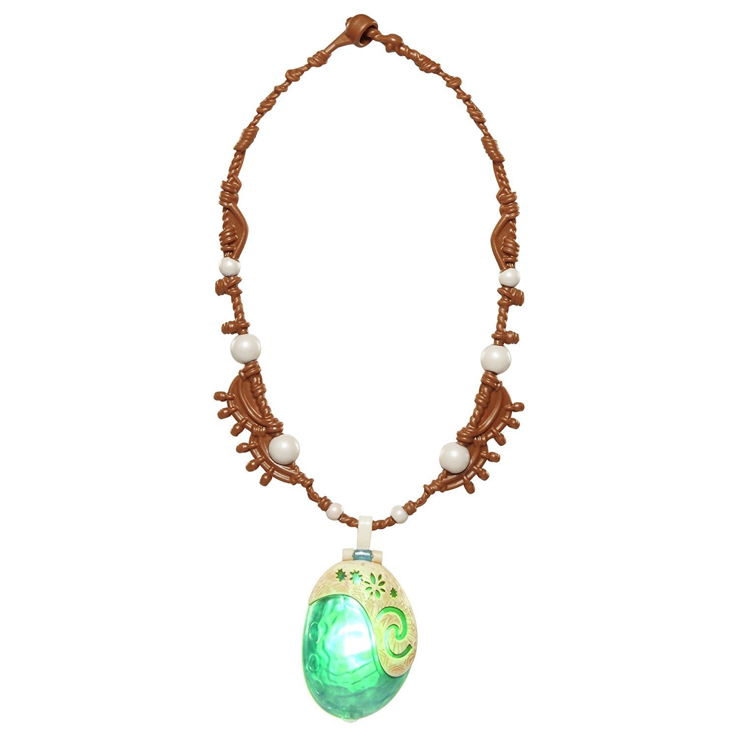 Disney Moana Heart of Te Fiti Light-Up Shell Necklace - Dress-Up Toy for Kids