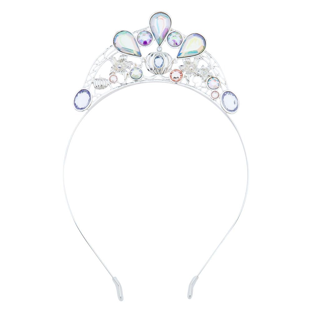 Disney Princess Cinderella Tiara Headband for Kids - Shimmering Dress-Up Crown with Iridescent Gems