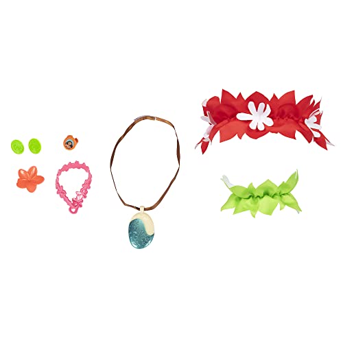 Disney Princess Moana 11-Piece Dress-Up Trunk – 2 Dresses, Island Accessories & Storage Case