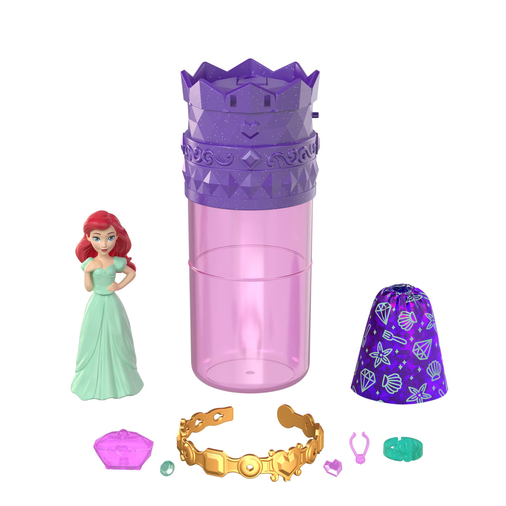 Disney Princess Royal Color Reveal Garden Party Mini Doll with 6 Surprises – Includes Scented Ring and Accessories