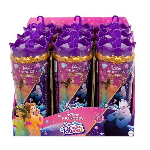 Disney Princess Royal Color Reveal Garden Party Mini Doll with 6 Surprises – Includes Scented Ring and Accessories