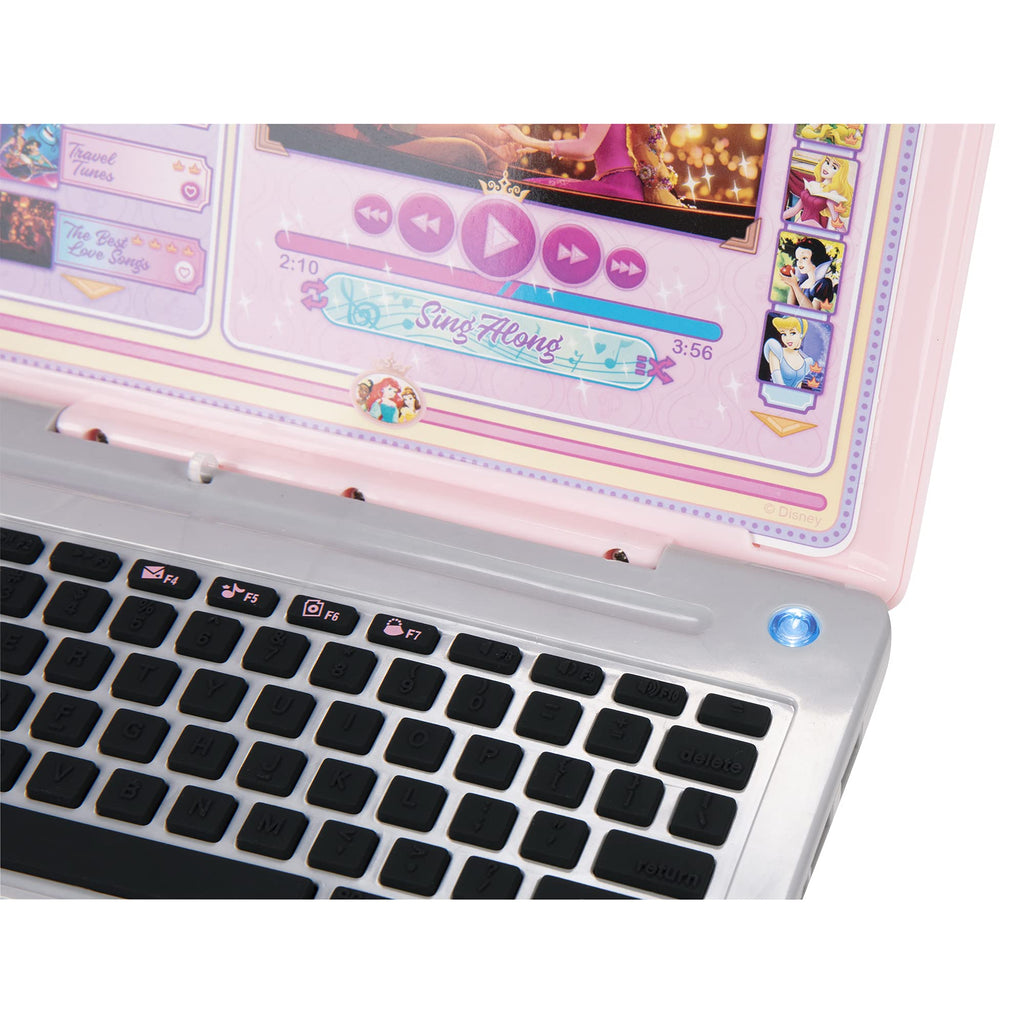 Disney Princess Style Collection Laptop – Pretend Play Toy with 5 Modes, Sounds & Stickers