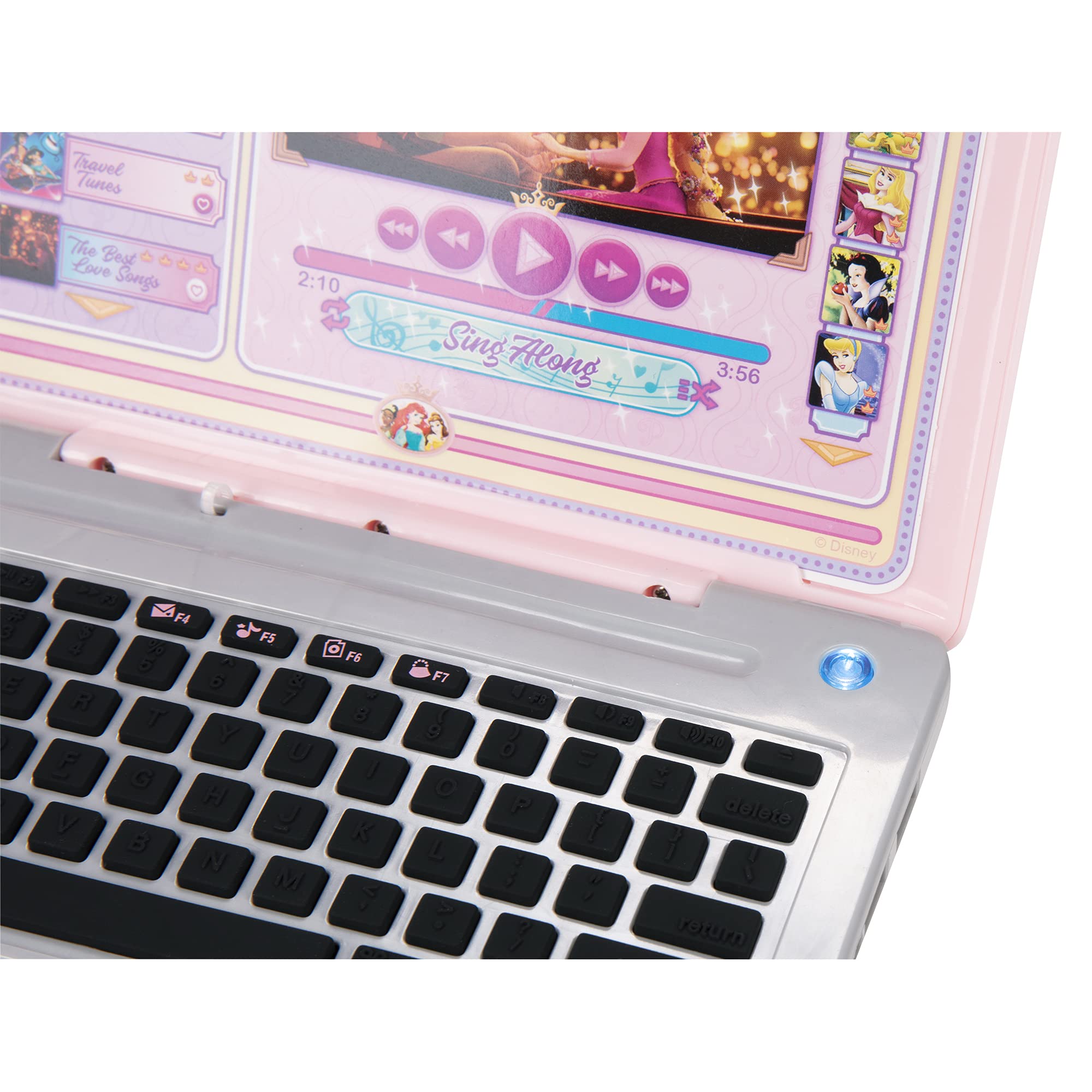 Disney Princess Style Collection Laptop – Pretend Play Toy with 5 Modes, Sounds & Stickers