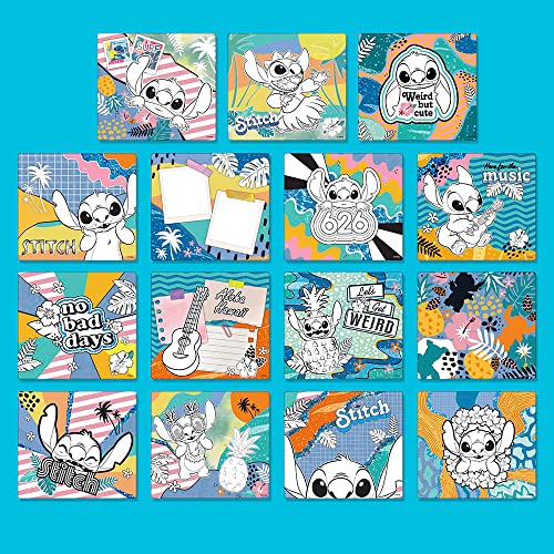 Disney Stitch Color & Collage Design Set by Fashion Angels – 15 Posters & 450+ Stickers for Kids Ages 8+
